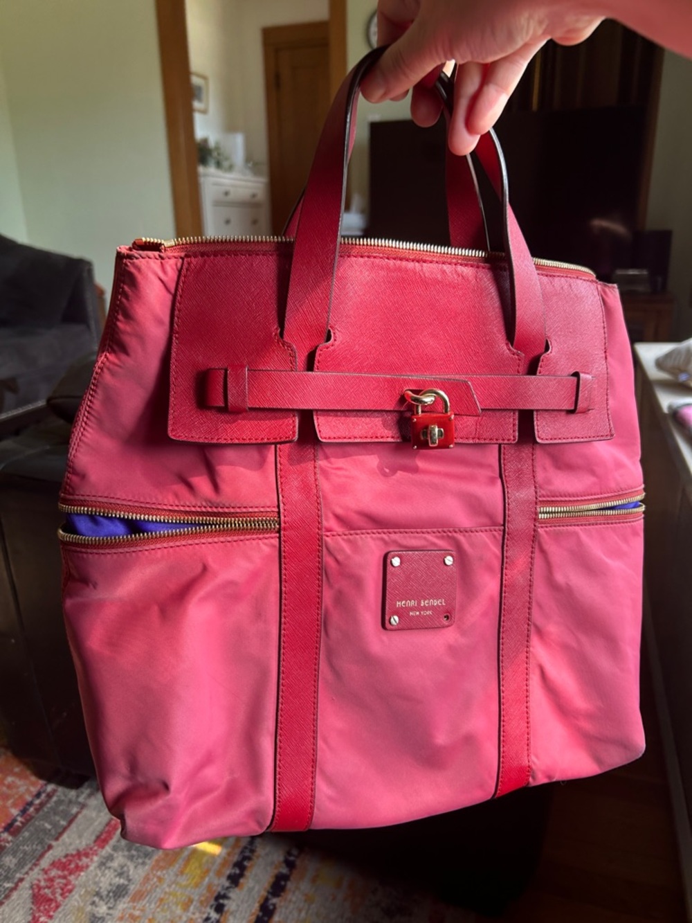 Henri Bendel Jetsetter large convertible backpack